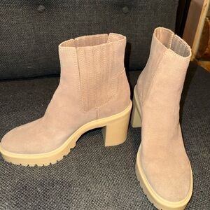 Dolce Vita Cream Heeled Boots